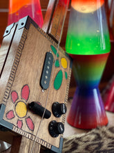 Load image into Gallery viewer, "Hippy Flowers" - Electric 1 String Diddly Bow