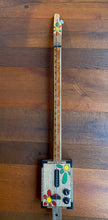 Load image into Gallery viewer, "Hippy Flowers" - Electric 1 String Diddly Bow