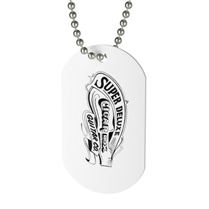 Super Deluxe Cigar Box Guitar  Dog Tag