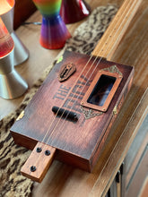 Load image into Gallery viewer, Peep Show - Acoustic  3 String Cigar Box Guitar
